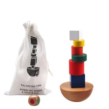 Colorful Wooden Building Blocks Toy Stack Shape and Color Baby Educational Toys for Children Balance Training Game send bag
Colorful Wooden Building Blocks Toy Stack Shape and Color Baby Educational Toys for Children Balance Training Game send bag