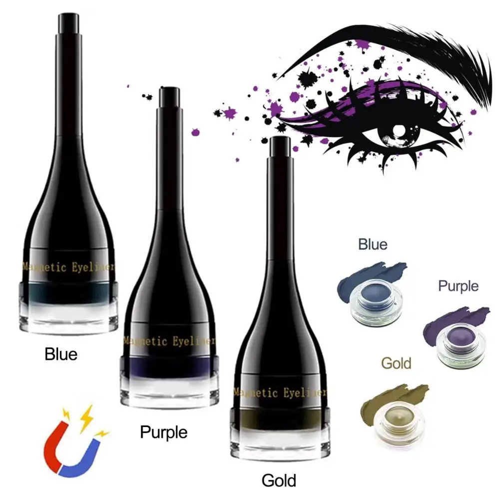 Color Magnetic Eyeliner Magnet False Eyelashes Eyeliner for Halloween Holiday Party Supply
Color Magnetic Eyeliner Magnet False Eyelashes Eyeliner for Halloween Holiday Party Supply