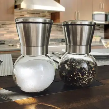 Salt and Pepper Grinder Bottle Manual Grinding Stainless Steel Spice Bottle Cruet Light Peper Spice Grain Porcelain Kitchen Tool
Salt and Pepper Grinder Bottle Manual Grinding Stainless Steel Spice Bottle Cruet Light Peper Spice Grain Porcelain Kitchen Tool
