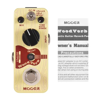 Mooer WoodVerb Guitar Reverb Pedal Digital Reverb Pedal Reverb/Mod/Filter Modes True Bypass Micro Series Compact Size
Mooer WoodVerb Guitar Reverb Pedal Digital Reverb Pedal Reverb/Mod/Filter Modes True Bypass Micro Series Compact Size