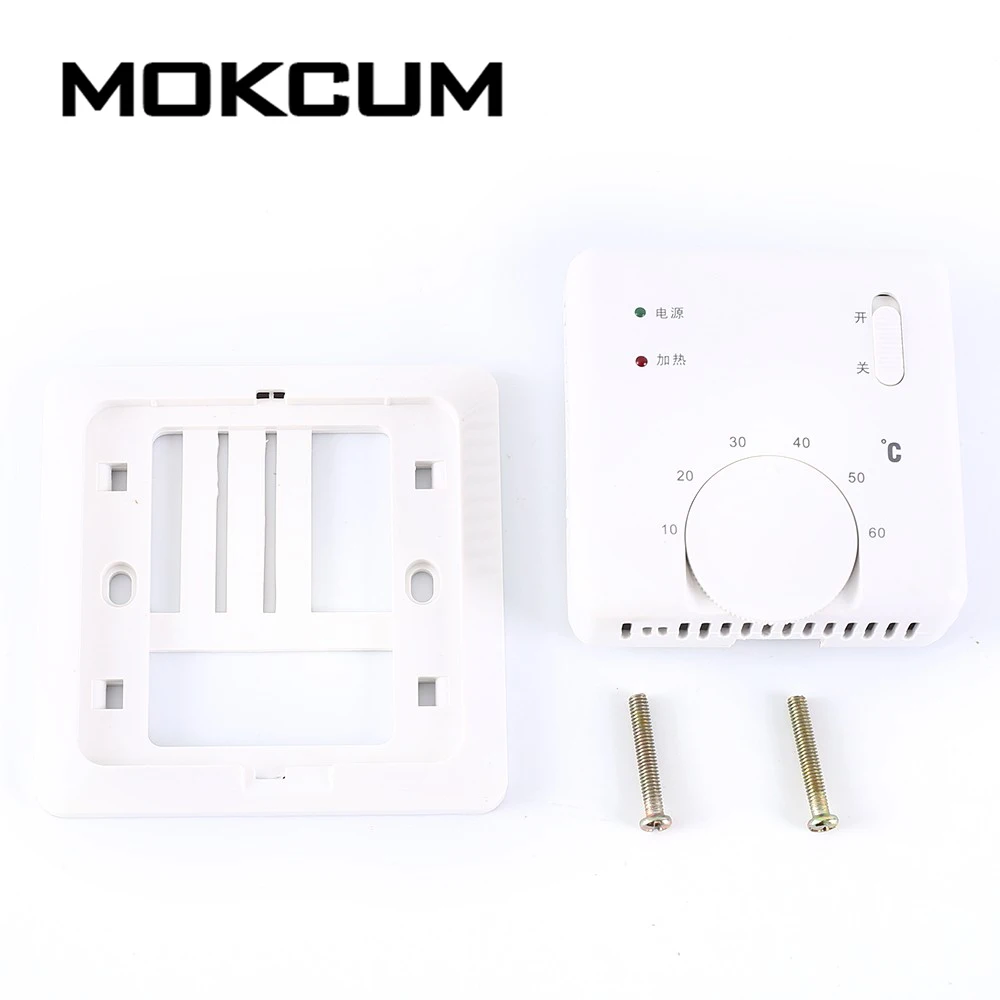 Electric Film Temperature Controller Switch 16A 10C-60C Sensor Regulator Floor Heating Thermostat
Electric Film Temperature Controller Switch 16A 10C-60C Sensor Regulator Floor Heating Thermostat