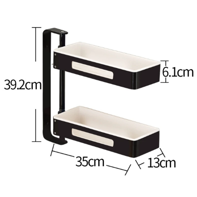 Space Aluminum Kitchen Rack Holders Punch-Free Rotatable 2-Layer Wall Hanging Seasoning Rack Bathroom Shower Multifunction Stora
Space Aluminum Kitchen Rack Holders Punch-Free Rotatable 2-Layer Wall Hanging Seasoning Rack Bathroom Shower Multifunction Stora