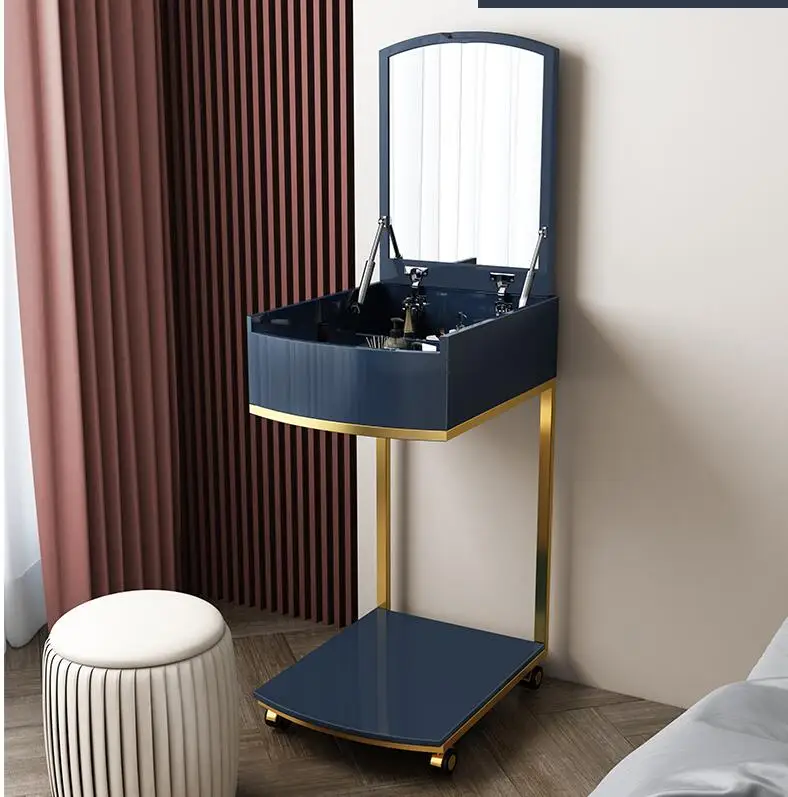 Light luxury movable dressing table folding North European small family dressing table mirror can be concealed simple flip dress
Light luxury movable dressing table folding North European small family dressing table mirror can be concealed simple flip dress