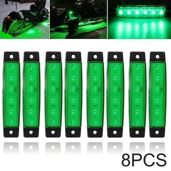 8pcs 12V 6SMD Green Truck Lights LED Marker Light Car Bus Truck Lorry Side Marker Indicator Trailer Light Rear Side Lamp
8pcs 12V 6SMD Green Truck Lights LED Marker Light Car Bus Truck Lorry Side Marker Indicator Trailer Light Rear Side Lamp