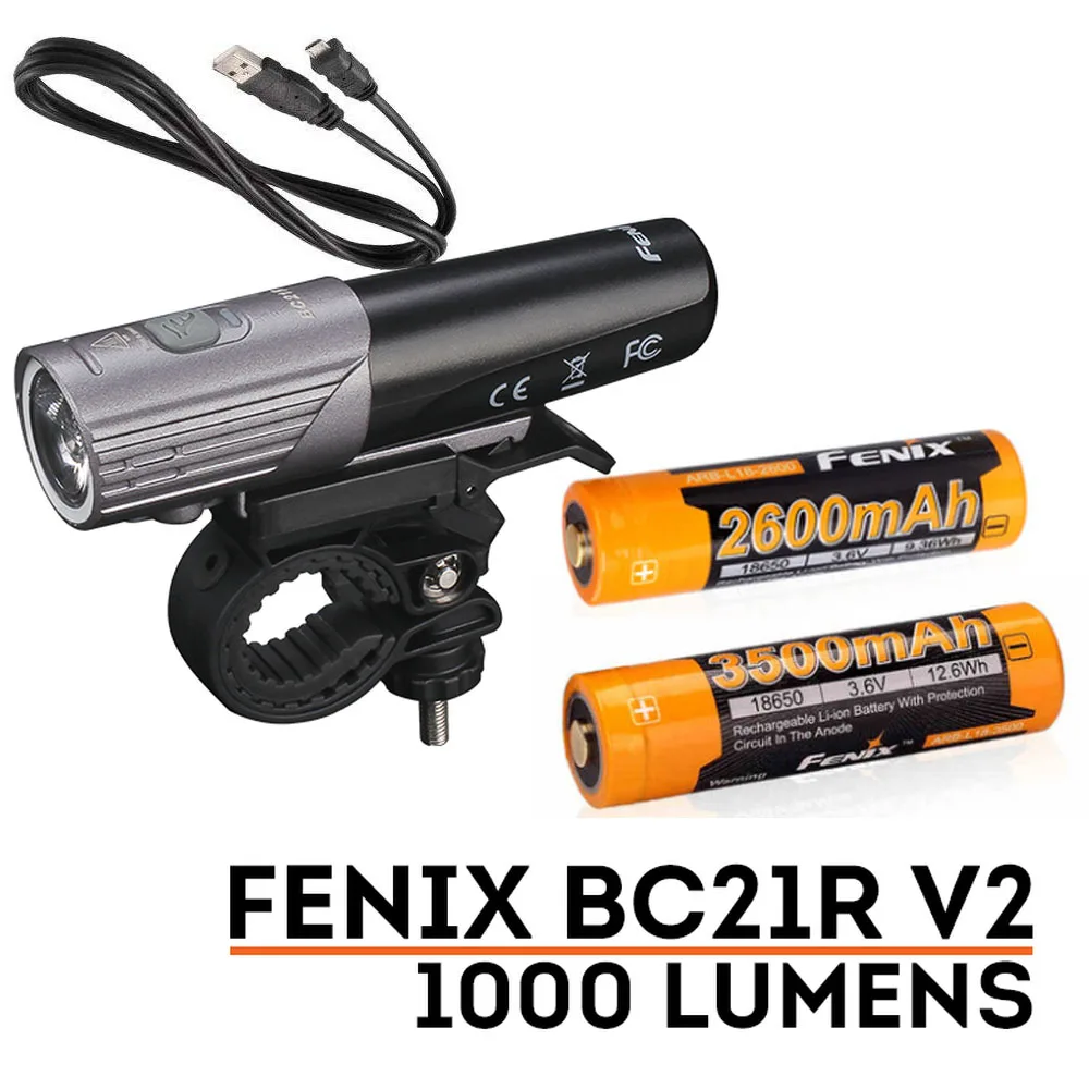 Fenix BC21R V2.0 светодиодный 1000 люмен Перезаряжаемые светильник вес велосипеда
