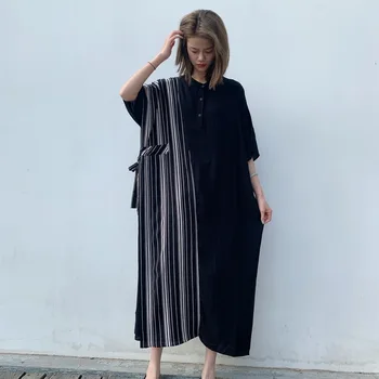 LANMREM 2020 Spring Summer New Arrivals Stand Collar Short Sleeve Pockets Women Casual Loose Patchwork Shirt Dress AW72501
LANMREM 2020 Spring Summer New Arrivals Stand Collar Short Sleeve Pockets Women Casual Loose Patchwork Shirt Dress AW72501