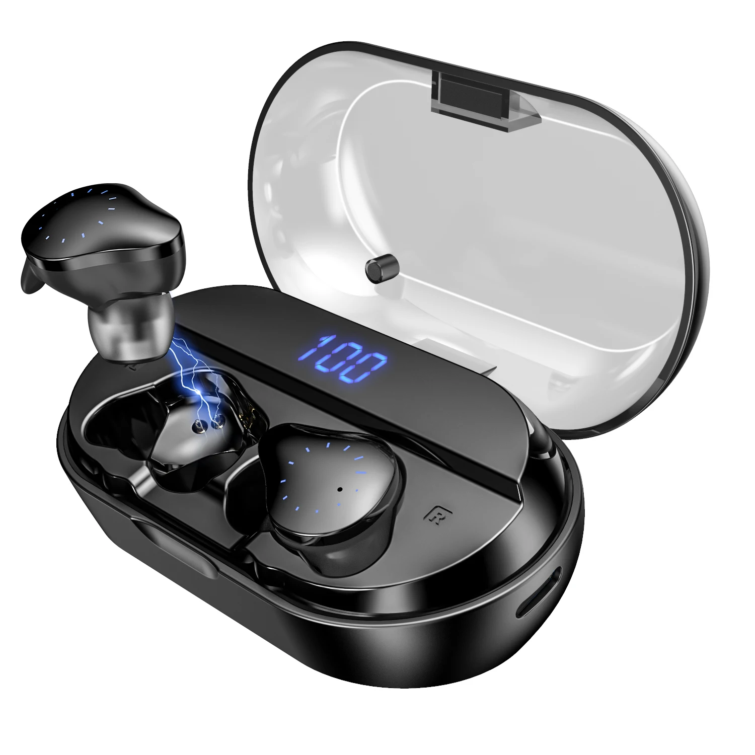 Wireless TWS Earbuds Bluetooth Earphone With Charge Box LED Digital Display Waterproof Sport Blue tooth 5.0 Headset HD Sound
Wireless TWS Earbuds Bluetooth Earphone With Charge Box LED Digital Display Waterproof Sport Blue tooth 5.0 Headset HD Sound