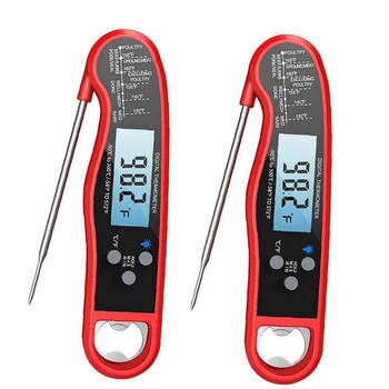 Instant Reading Meat Thermometer-(2 Packs) Waterproof Digital Kitchen Cooking Food Thermometer with Backlight
Instant Reading Meat Thermometer-(2 Packs) Waterproof Digital Kitchen Cooking Food Thermometer with Backlight