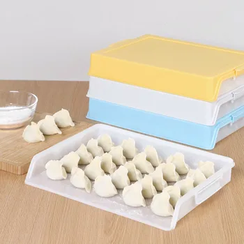 Dumpling Refrigerator single-layer Storage Box Plastic Container Kitchen Storage Case holds up 25 Dumplings Food 
Dumpling Refrigerator single-layer Storage Box Plastic Container Kitchen Storage Case holds up 25 Dumplings Food