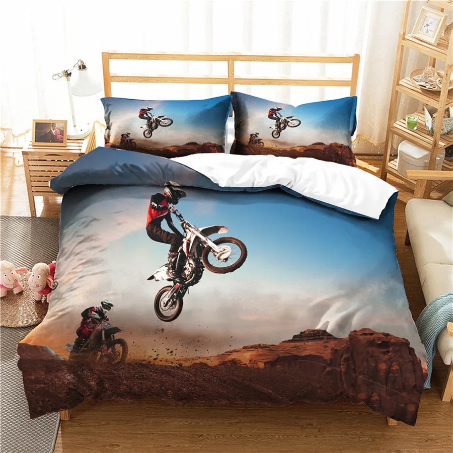 A Bedding Set 3D Printed Duvet Cover Bed Set Motorcycle Home Textiles for Adults Bedclothes with Pillowcase #MTC07
A Bedding Set 3D Printed Duvet Cover Bed Set Motorcycle Home Textiles for Adults Bedclothes with Pillowcase #MTC07