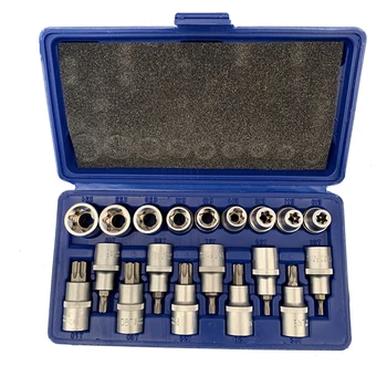 19Pcs 1/2" Socket Set Drive Star Socket Bit Socket Set Repair Tools Kit External E10-E24 Torx T20-T70 Socket Set w/ Storage Case
19Pcs 1/2" Socket Set Drive Star Socket Bit Socket Set Repair Tools Kit External E10-E24 Torx T20-T70 Socket Set w/ Storage Case