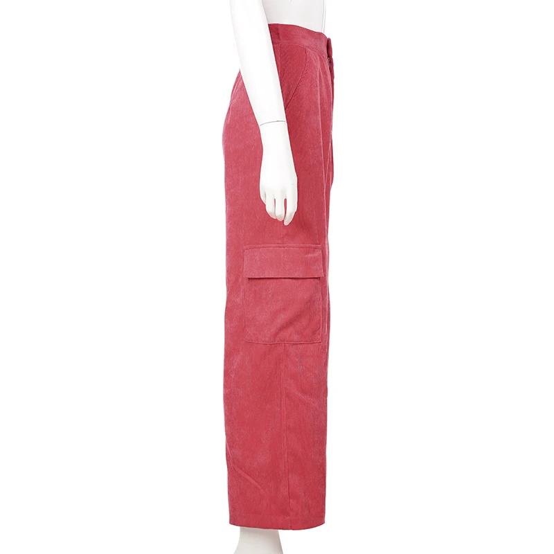 Weekeep Women Casual Pockets Patchwork Cargo Pants 2020 High Waist Straight Trousers Women Pants Weekeep Women Casual Pockets Patchwork Cargo Pants 2020 High Waist Straight Trousers Women Pants