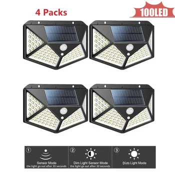 100 LED Solar Light Waterproof IP65 PIR Motion Sensor Outdoor Garden Light Motion Activated Emergency Wall with remote control 4
100 LED Solar Light Waterproof IP65 PIR Motion Sensor Outdoor Garden Light Motion Activated Emergency Wall with remote control 4