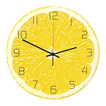 Acrylic UV Printing Lemon Fruit Wall Clock Non-Ticking Silent Wall Clock for Bedroom/Home Decorative (Without Battery)
Acrylic UV Printing Lemon Fruit Wall Clock Non-Ticking Silent Wall Clock for Bedroom/Home Decorative (Without Battery)