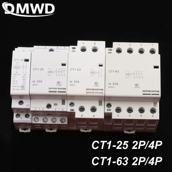 

auxiliar de partida KOHTAKTOP CT1-25 16A 25A 20A 2P 2NO 4P 4NO CT1-63 32A 40A 63A 230v 50or60HZ Din rail Household AC Contactor