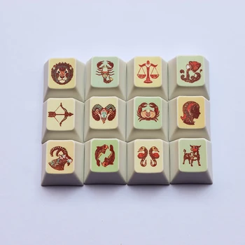 1 set PBT dye sub thickened keycap for MX switch mechanical keyboard twelve constellations keycaps Cherry profile R4 white
1 set PBT dye sub thickened keycap for MX switch mechanical keyboard twelve constellations keycaps Cherry profile R4 white