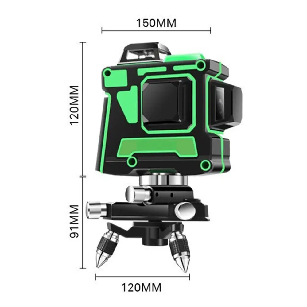 3D 12 Lines Green Laser Level with 18650 Battery 8 Lines Red Blue Laser Beam Line Horizontal Vertical Cross Super Powerful
3D 12 Lines Green Laser Level with 18650 Battery 8 Lines Red Blue Laser Beam Line Horizontal Vertical Cross Super Powerful