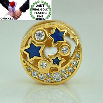 OMHXZJ Wholesale CA363 European Fashion Fine Woman Man Party Birthday Wedding Gift Star Round Beads DIY 24KT Gold Pendant Charm 
OMHXZJ Wholesale CA363 European Fashion Fine Woman Man Party Birthday Wedding Gift Star Round Beads DIY 24KT Gold Pendant Charm