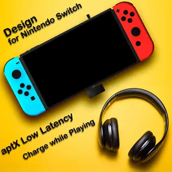 Bluetooth Audio Adapter Transmitter Support aptX Low Latency Wireless USB C/USB Bluetooth Dongle for Airpods, PS4, Switch PC r20
Bluetooth Audio Adapter Transmitter Support aptX Low Latency Wireless USB C/USB Bluetooth Dongle for Airpods, PS4, Switch PC r20