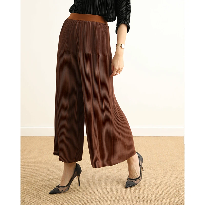 fold Wide leg pants High waist Vertical sense 2019 Autumn New pattern temperament Wild Joker Pleated fold Ladies'casual pants
fold Wide leg pants High waist Vertical sense 2019 Autumn New pattern temperament Wild Joker Pleated fold Ladies'casual pants