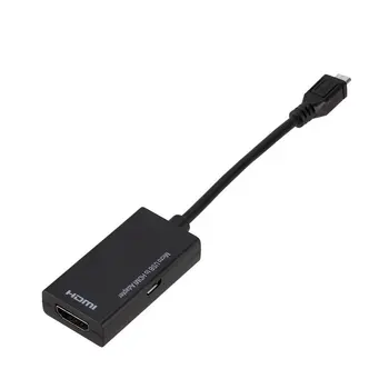 Micro USB to HDMI TV Out HDTV MHL Adapter Cable for Phones Tablet Fast Charger 
Micro USB to HDMI TV Out HDTV MHL Adapter Cable for Phones Tablet Fast Charger