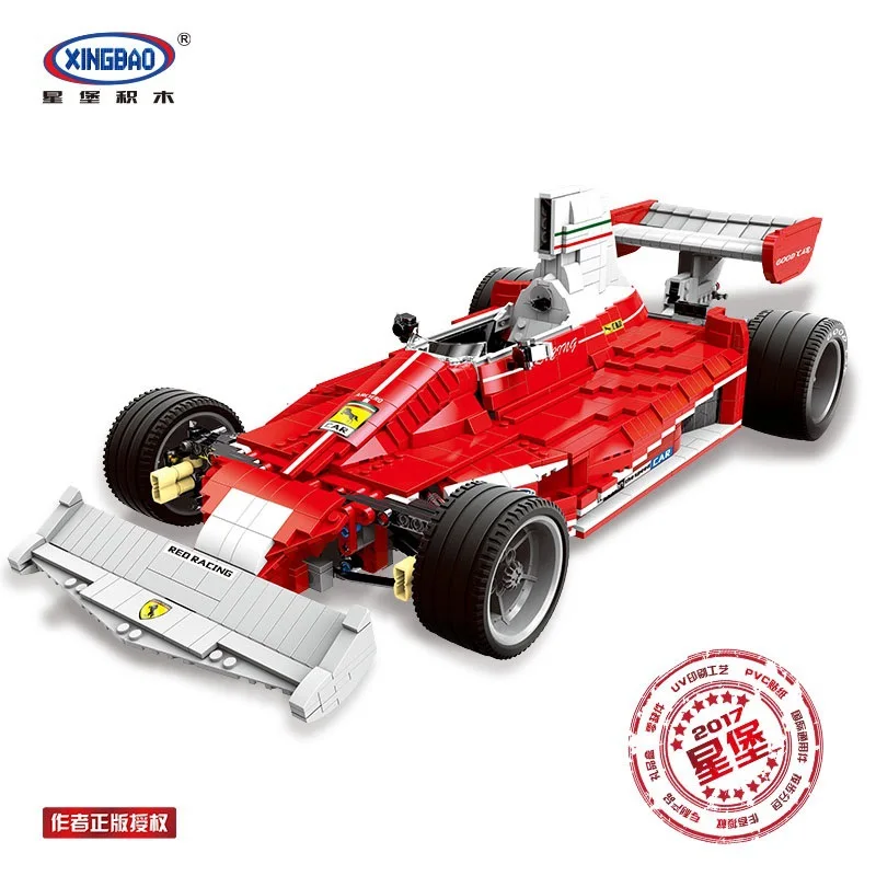Xingbao building blocks XB03023 Shadow Formula racing boy sports car puzzle insert and assemble small particle building blocks
Xingbao building blocks XB03023 Shadow Formula racing boy sports car puzzle insert and assemble small particle building blocks