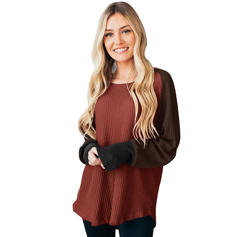 Cotton Tops 2019 Winter Knitted Sweater Pullover Jumpers Ladies O-Neck Loose Warm Sweaters Patchwork Women Long Sleeve Top Femme
Cotton Tops 2019 Winter Knitted Sweater Pullover Jumpers Ladies O-Neck Loose Warm Sweaters Patchwork Women Long Sleeve Top Femme