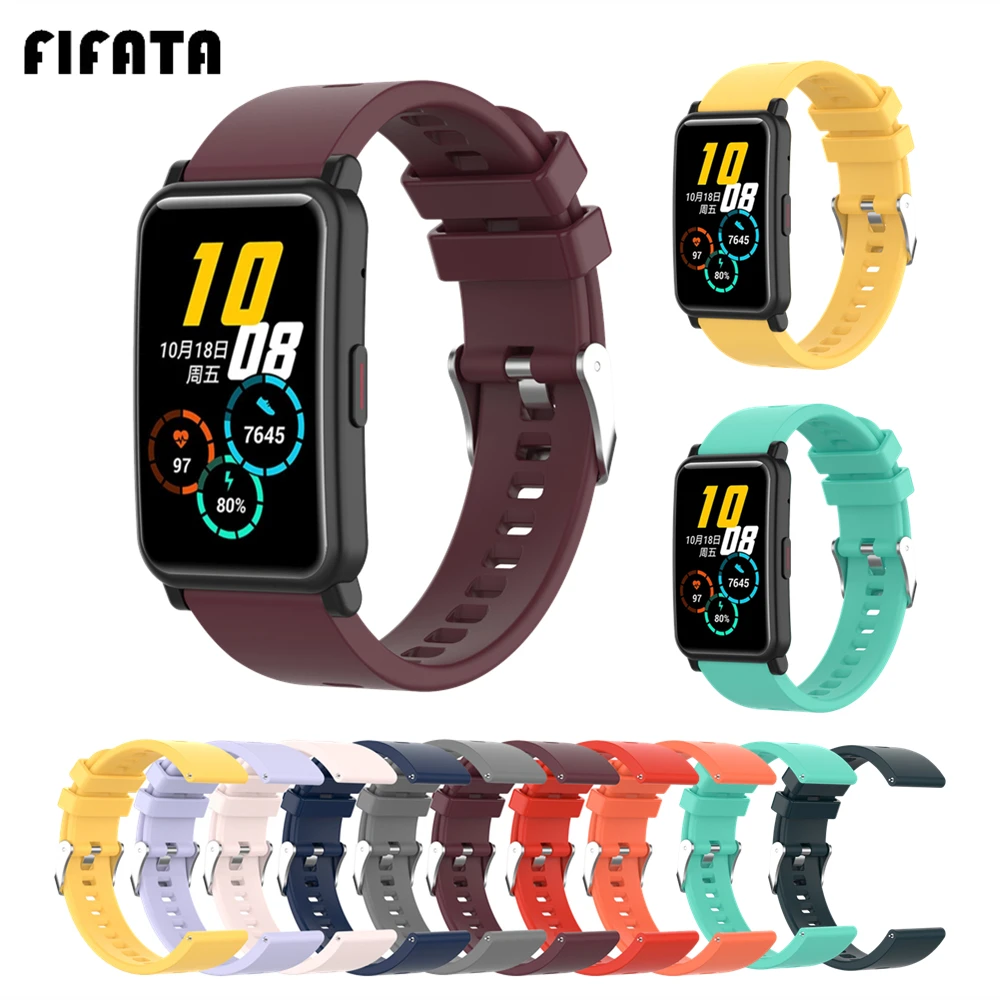 FIFATA Soft Silicone Bracelet For Honor Watch ES Wrist Strap 20mm Band Garmin Venu SQ Straps Amazfit Bip U GTS 2 | Электроника