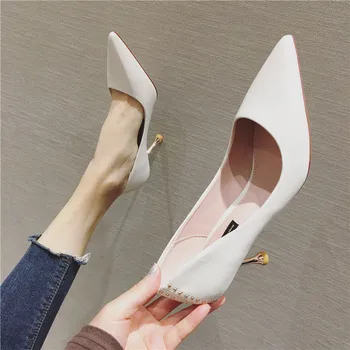 LIMEIKE 2020 new arrival women pumps pointed toe crystal spring summer single shoes simple elegant party wedding shoes woman
LIMEIKE 2020 new arrival women pumps pointed toe crystal spring summer single shoes simple elegant party wedding shoes woman