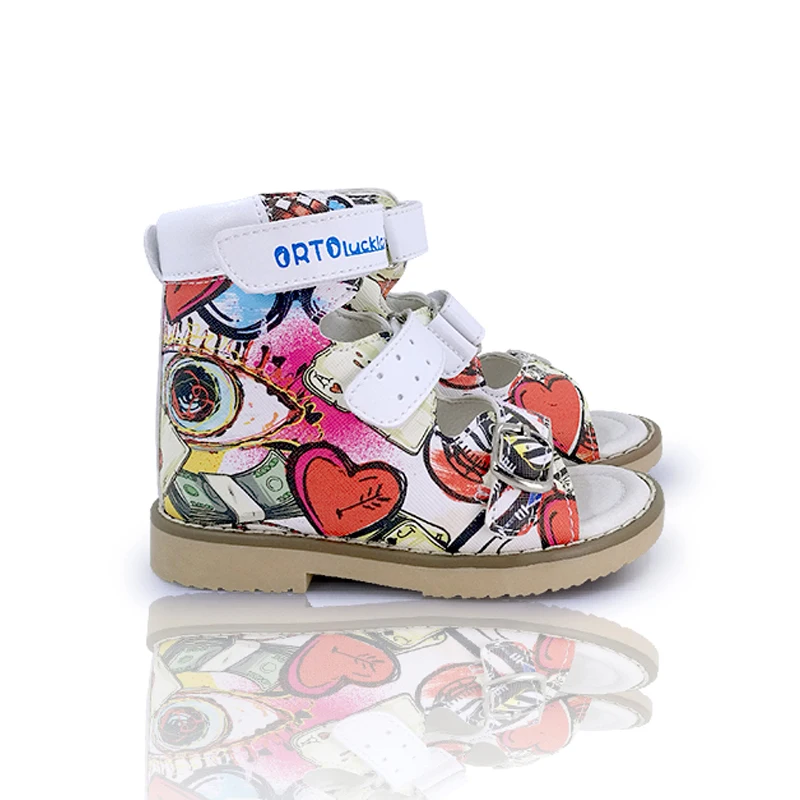 Children Orthopedic Leather Sandals Summer Graffiti Lovely Arch Support Corrective Open-toe Shoes for Kids Boys and Girls
Children Orthopedic Leather Sandals Summer Graffiti Lovely Arch Support Corrective Open-toe Shoes for Kids Boys and Girls