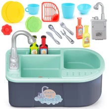 Kitchen Sink Toy Play Sink Set with Automatic Water Cycle System Play House Toys Dish Set Water Table for Kids Boys Girls
Kitchen Sink Toy Play Sink Set with Automatic Water Cycle System Play House Toys Dish Set Water Table for Kids Boys Girls