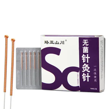 Sterile Acupuncture needle fine Copper handle Filiform needle Beauty Body Health Acupressure without tube 100Needles
Sterile Acupuncture needle fine Copper handle Filiform needle Beauty Body Health Acupressure without tube 100Needles