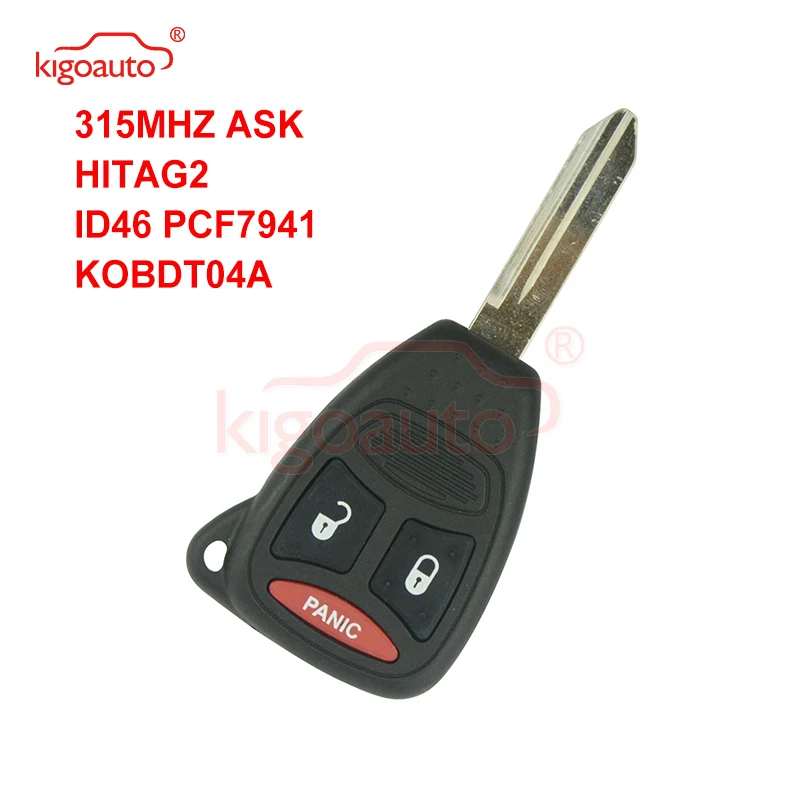 Kigoauto KOBDT04A Remote head key 2 button with panic 315Mhz large button for Dodge Durango Magnum 2005 2006 2007
Kigoauto KOBDT04A Remote head key 2 button with panic 315Mhz large button for Dodge Durango Magnum 2005 2006 2007