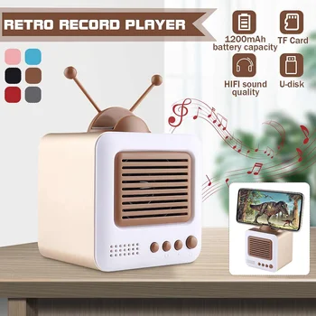 bluetooth Speaker Retro Tv-shaped Stand Mini Speaker Portable 1200mAH Stereo HIFI Sound Player Phone Holder Built-in Microphone
bluetooth Speaker Retro Tv-shaped Stand Mini Speaker Portable 1200mAH Stereo HIFI Sound Player Phone Holder Built-in Microphone