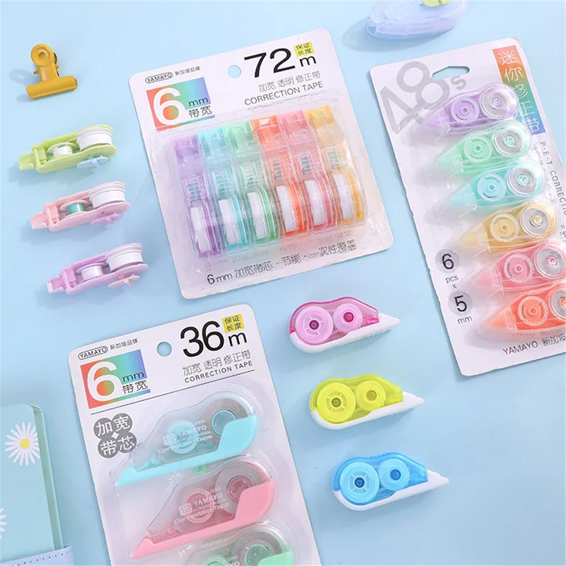 1set Color Mini White Out Corrector Correction Tape Multiple Style Correction Overwrite Writing Font Promotional Gift Stationery
1set Color Mini White Out Corrector Correction Tape Multiple Style Correction Overwrite Writing Font Promotional Gift Stationery