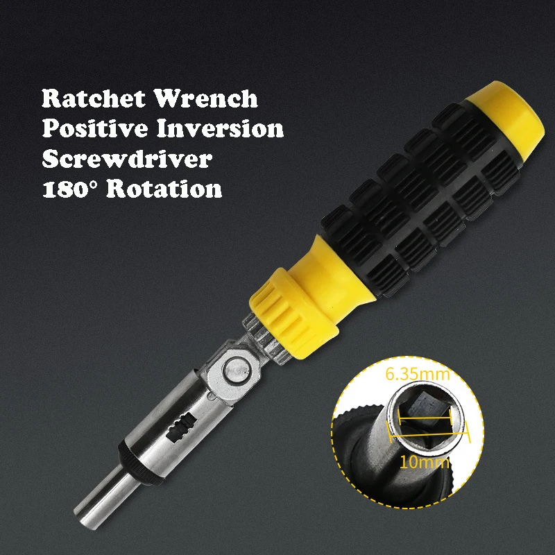 Multi-functional Ratchet Wrench 180° Rotation Positive Inversion Hand Tools For Car/Furniture/Constuction Repairing Tools
Multi-functional Ratchet Wrench 180° Rotation Positive Inversion Hand Tools For Car/Furniture/Constuction Repairing Tools