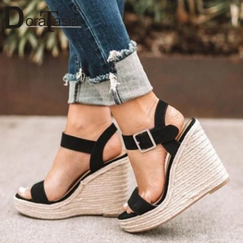 DORATASIA New Ladies Street Super High Wedges Sandals Brand Straw Soles Sandals Women Elegant Shallow Platform Shoes Woman
DORATASIA New Ladies Street Super High Wedges Sandals Brand Straw Soles Sandals Women Elegant Shallow Platform Shoes Woman