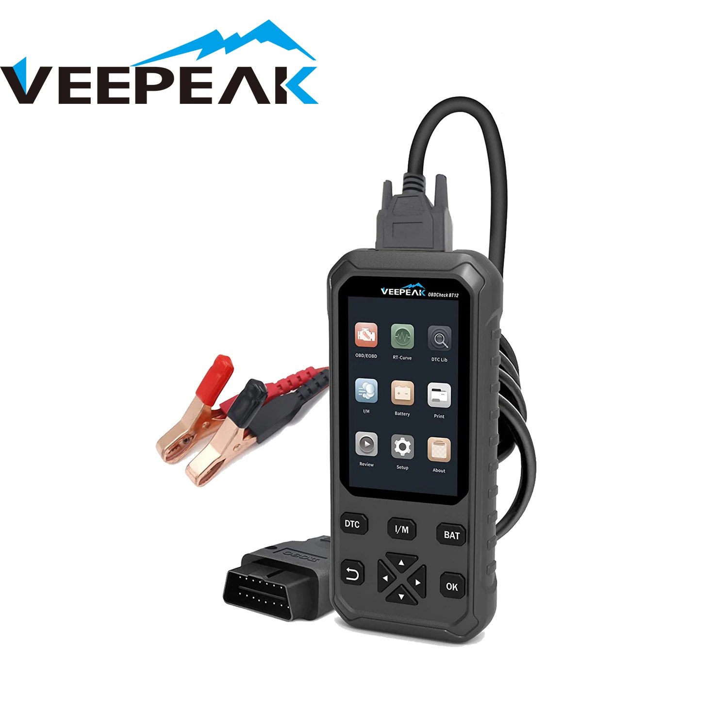 Veepeak OBD2 сканер с тестером батареи 12 В, Проверка кода двигателя, автоматическое сканирование, 2 в 1 Автомобильный OBD II диагностический инструмент
Veepeak OBD2 сканер с тестером батареи 12 В, Проверка кода двигателя, автоматическое сканирование, 2 в 1 Автомобильный OBD II диагностический инструмент