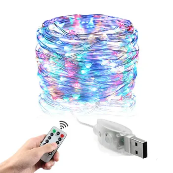 Christmas Light 5/10m Waterproof Remote Control Fairy Lights USB Operated Decoration 8Mode Timer LED String Copper Wire Garland
Christmas Light 5/10m Waterproof Remote Control Fairy Lights USB Operated Decoration 8Mode Timer LED String Copper Wire Garland