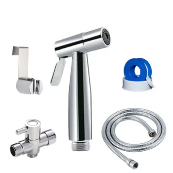Handheld Toilet Bidet Sprayer Portable Diaper Stainless Steel Bidet Toilet Handheld Sprayer Set Bathroom Chrome Shattaf Kit
Handheld Toilet Bidet Sprayer Portable Diaper Stainless Steel Bidet Toilet Handheld Sprayer Set Bathroom Chrome Shattaf Kit