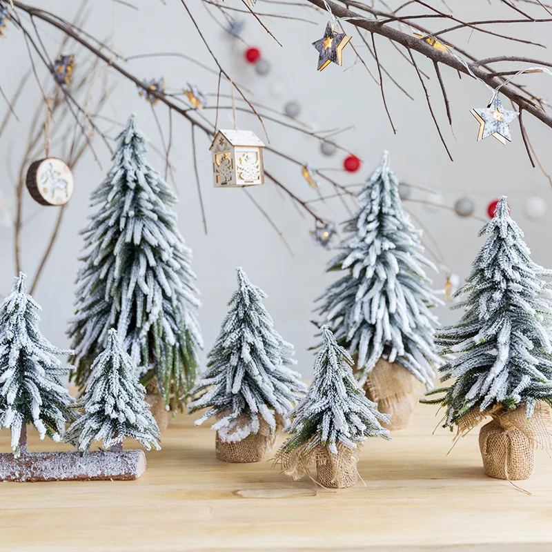 

2022 Новогодняя искусственная Мини Рождественская елка, настольное Рождественское украшение, украшения для дома, офиса, торгового центра, украшение Вечерние