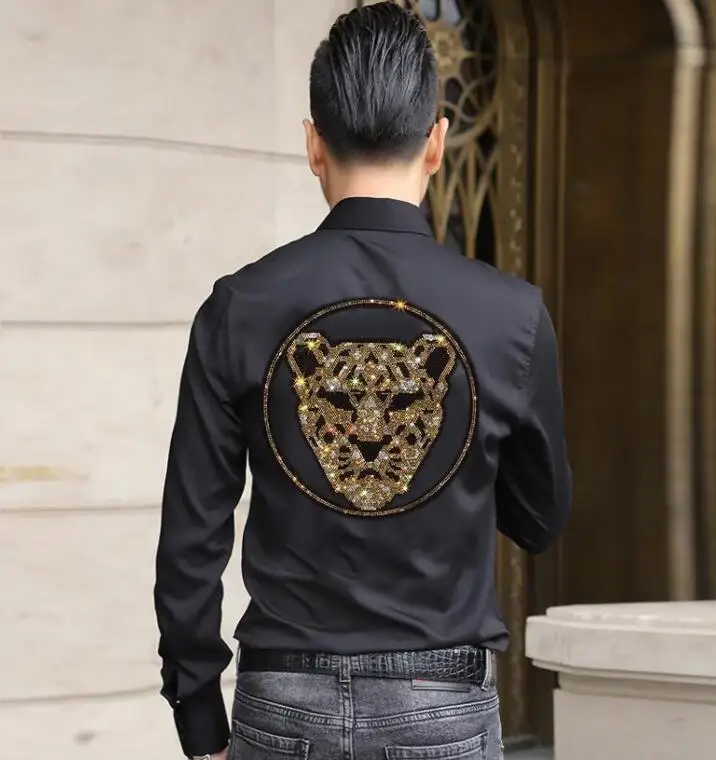 Hot drill Men designer Shirt Long Sleeve Fashion Casual Shirts black and white Shirts Mens drop shipping
Hot drill Men designer Shirt Long Sleeve Fashion Casual Shirts black and white Shirts Mens drop shipping