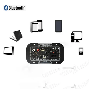 USB bluetooth Amplifier Board Audio Amplificador FM radio gun core speaker motherboard Subwoofer For car computer home TF player
USB bluetooth Amplifier Board Audio Amplificador FM radio gun core speaker motherboard Subwoofer For car computer home TF player