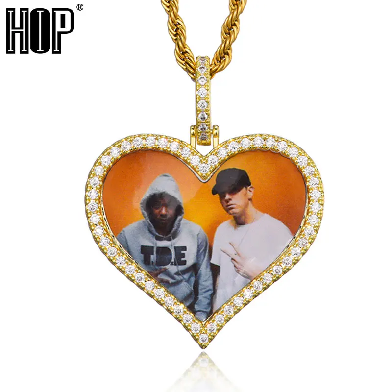 Hip Hop Custom Made Photo Heart Medallions Iced Out Bling AAA Cubic Zircon Personalized Necklace & Pendant For Men Jewelry
Hip Hop Custom Made Photo Heart Medallions Iced Out Bling AAA Cubic Zircon Personalized Necklace & Pendant For Men Jewelry