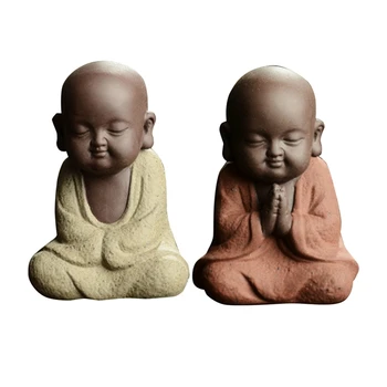 2x Buddha Statue Meditation/Buddha Ie Tolerate a Small Monk Color Sand Ceramic Home Club Feng Shui Decorative Ornaments Purpl
2x Buddha Statue Meditation/Buddha Ie Tolerate a Small Monk Color Sand Ceramic Home Club Feng Shui Decorative Ornaments Purpl