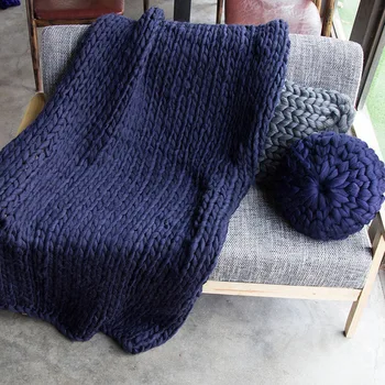 200*200cm Soft Chunky Knitted Blanket Plaids for Winter Bed Sofa Plane Thick Yarn Knitting Throw Cheap Sofa Cover Blankets
200*200cm Soft Chunky Knitted Blanket Plaids for Winter Bed Sofa Plane Thick Yarn Knitting Throw Cheap Sofa Cover Blankets