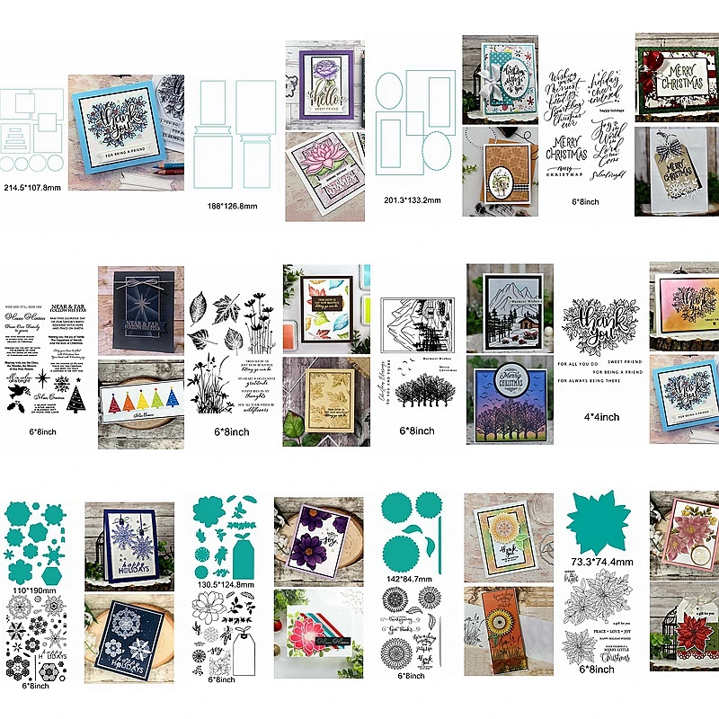 Master Layouts Merry Christmas Sentence Words Flower Leaves Snowflake Metal Cutting Dies Match Clear silicone Stamps Make Cards
Master Layouts Merry Christmas Sentence Words Flower Leaves Snowflake Metal Cutting Dies Match Clear silicone Stamps Make Cards