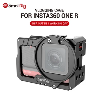 SmallRig Vlogging Cage & 52mm Filter Adapter for Insta360 ONE R 4K Edition W/ Two cold shoe mounts, multiple 1/4”-20 holes 2901
SmallRig Vlogging Cage & 52mm Filter Adapter for Insta360 ONE R 4K Edition W/ Two cold shoe mounts, multiple 1/4”-20 holes 2901