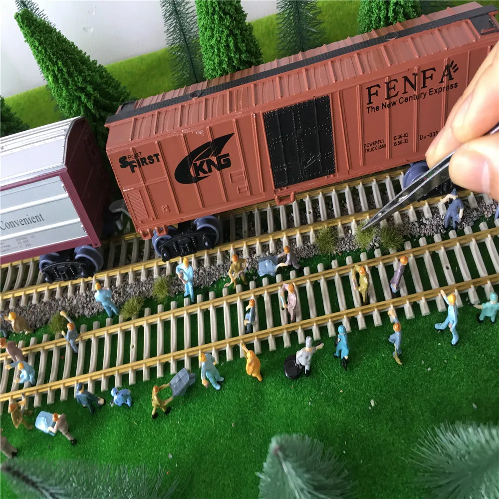 architecture 5mm flock grass ho train layout04