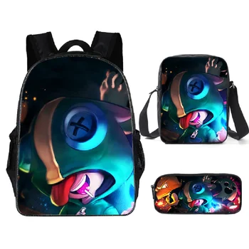 3PCS/SET Leon Spike Shelly Game Print Teenager Boys Girls Backpack School Bags Kids Backpacks for Boys Children Mochila Escolar
3PCS/SET Leon Spike Shelly Game Print Teenager Boys Girls Backpack School Bags Kids Backpacks for Boys Children Mochila Escolar